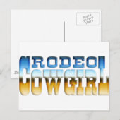 RODEO COWGIRL BRIEFKAART (Voorkant / Achterkant)
