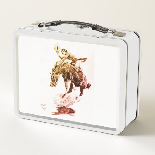 Rodeo Cowgirl (door C.M. Russell) (Achterkant)