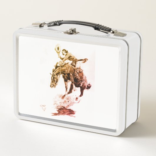 Rodeo Cowgirl (door C.M. Russell) (Voorkant)