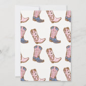 Rodeo Cowgirl Elke Leeftijd Verjaardag Kaart (Achterkant)