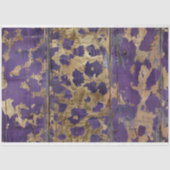 Rodeo Cowgirl Glam Paarse luipaardprint Tissuepapier (Voorkant)