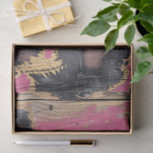 Rodeo Cowgirl Glam Pink Leopard Print Decoupage Tissuepapier (Geschenk)