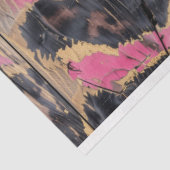 Rodeo Cowgirl Glam Pink Leopard Print Decoupage Tissuepapier (Detail)