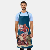  Rodeo Cowgirl Hitchin riep de Rodeo op Schort (Gedragen)