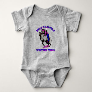 Rodeo Cowgirl Mutton Bustin" Fles Bekijk dit Romper