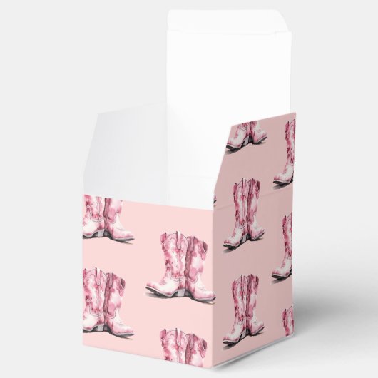 Rodeo Cowgirl Pink Boots baby shower Bedankdoosjes (Geopend)