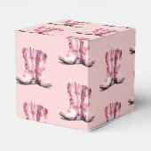 Rodeo Cowgirl Pink Boots baby shower Bedankdoosjes (Achterkant)
