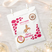 Rodeo cowgirl roze koe pony bedankzakje (Geknipt)