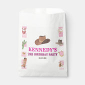 Rodeo Cowgirl Western Wild West Verjaardagsfeest Bedankzakje (Voorkant)