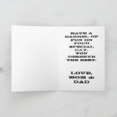 Rodeo Cowgirl Westerne verjaardag Kaart (Binnen)