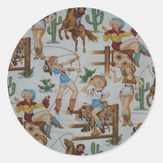 Rodeo Cowgirls Witte Stickers