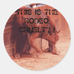 Rodeo Cruelty Ronde Sticker