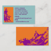 RODEO CUTTING STOCK HORSE VISITEKAARTJES COWBOY (Voorkant / Achterkant)