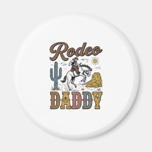 Rodeo Daddy Vintage Western Cowboy Shirt Ontwerp_1 Magneet
