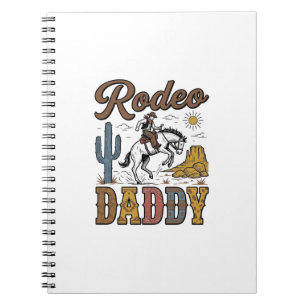 Rodeo Daddy Vintage Western Cowboy Shirt Ontwerp_1 Notitieboek