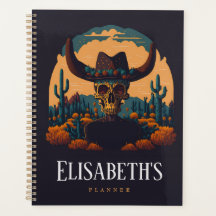 Rodeo Desert Cowbow Skull notitieboek