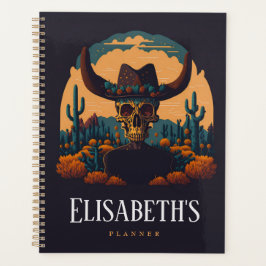 Rodeo Desert Cowbow Skull notitieboek