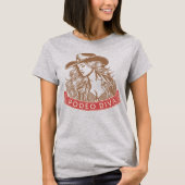 Rodeo Diva Trendy Cowgirl Western Graphic T-shirt (Voorkant)