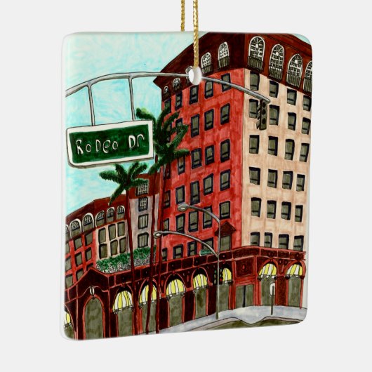 Rodeo Drive Keramisch Ornament (Rechts)