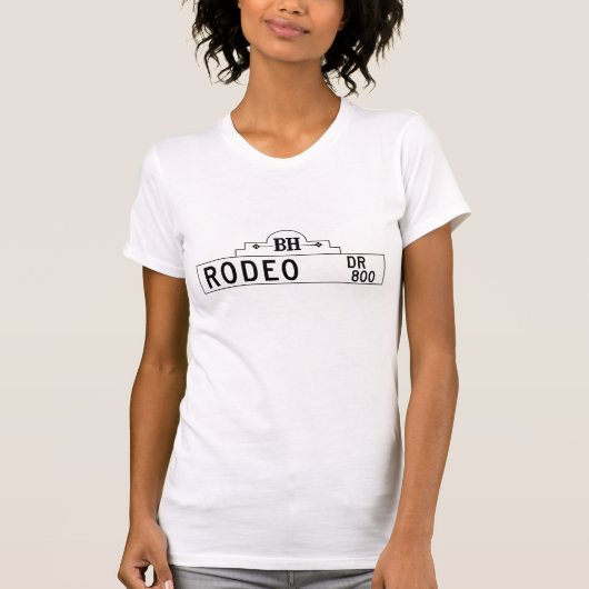 Rodeo Drive, Los Angeles, CA Street Sign T-shirt (Voorkant)