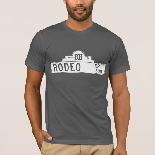 Rodeo Drive, Los Angeles, CA Street Sign T-shirt (Voorkant)