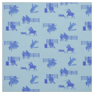 Rodeo Events Western Cowboy Cowgirl Horse Stof