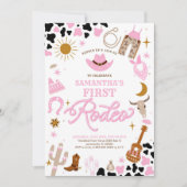 Rodeo First Birthday Invitation Kaart (Voorkant)