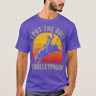 Rodeo Funny Westerne Cowboy Bull Riding T-shirt