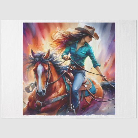 Rodeo Girl Tissuepapier (Voorkant)