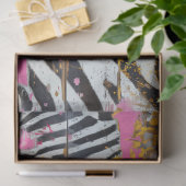 Rodeo Glam Roze Zebraprint Decoupage Tissuepapier (Geschenk)