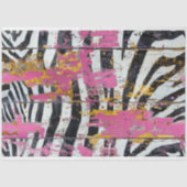 Rodeo Glam Roze Zebraprint Decoupage Tissuepapier (Voorkant)