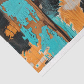 Rodeo Glam Turquoise Luipaardprint Decoupage Tissuepapier (Detail)