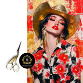 Rodeo Glam Western Cowgirl Decoupage Tissuepapier