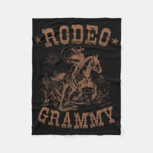 Rodeo Grammy Westerne Cowboy Familie Matching Moed Fleece Deken