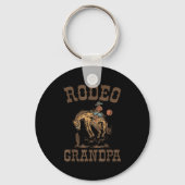 Rodeo Grandpa Cowboy Cowgirl Birthday Family Match Sleutelhanger (Voorkant)
