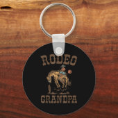 Rodeo Grandpa Cowboy Cowgirl Birthday Family Match Sleutelhanger (Voorkant)