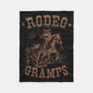 Rodeo grijpt Westerne Cowboy Familie Matching Vade Fleece Deken