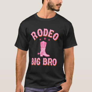 Rodeo Grote Broer 1e Eerste Verjaardag Cowgirl Wes T-shirt