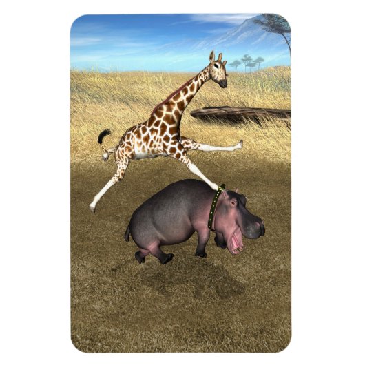 Rodeo Hippo Magneet (Verticaal)