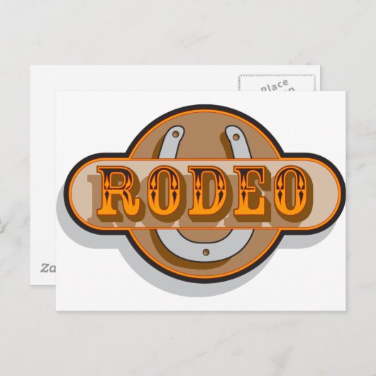 Rodeo Hoefijzer Briefkaart (Voorkant / Achterkant)