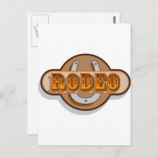 Rodeo Hoefijzer Briefkaart (Voorkant / Achterkant)