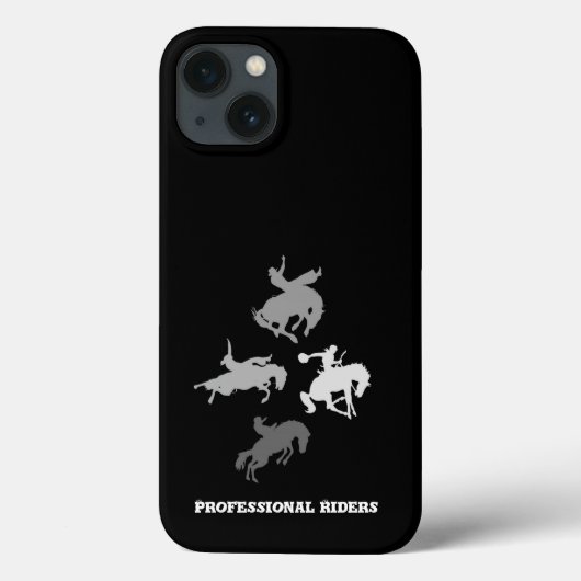 Rodeo Horses | Zwarte achtergrond Case-Mate iPhone Case (Achterkant)