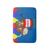 Rodeo in de loop van de storm en Bull personaliser Badmat (Voorkant Verticaal)