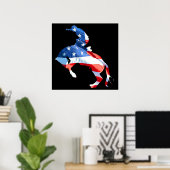 Rodeo is Amerika - Bronco Riding Poster (Thuiskantoor)
