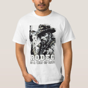 RODEO is een manier van leven  Cowboy Gezegden Art T-shirt
