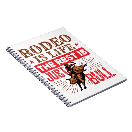 Rodeo is het leven dat de rest alleen maar een bul notitieboek (Rechterzijde)