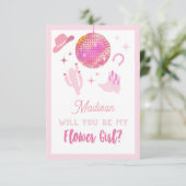 Rodeo is mijn Bloemenmeisje Informatiekaartje (Staand voorkant)