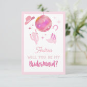 Rodeo is mijn Bridesmaid Informatiekaartje (Staand voorkant)