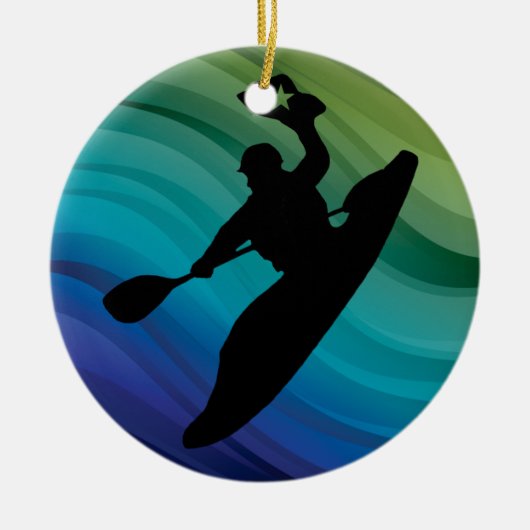 Rodeo Kayak Keramisch Ornament (Voorkant)