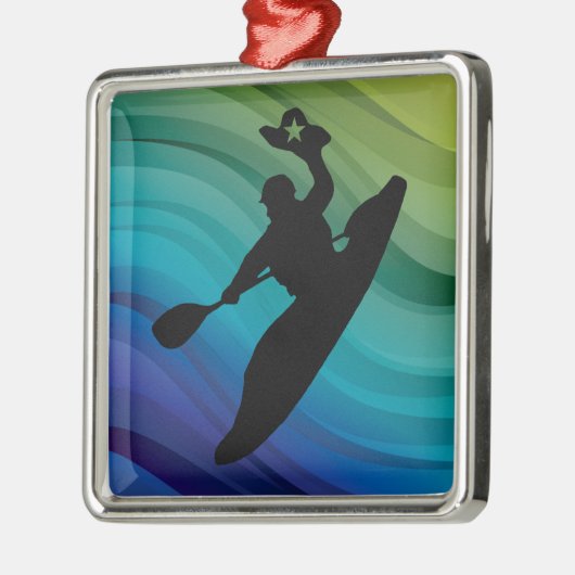 Rodeo Kayak Metalen Ornament (Links)